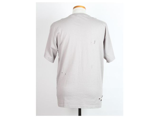 Balenciaga Vintage Logo Jersey T-Shirt Grau Braun - Ansicht 2