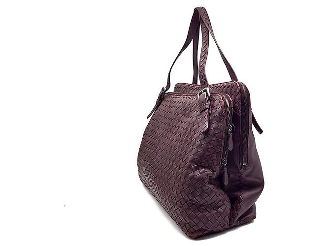 Bottega Veneta Borsa a tracolla con doppio manico Intrecciato Rosso - vista 2
