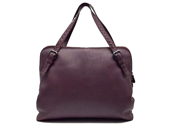 Bottega Veneta Borsa a tracolla con doppio manico Intrecciato Rosso - vista 3