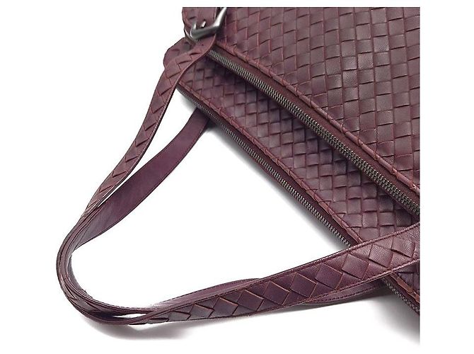 Bottega Veneta Borsa a tracolla con doppio manico Intrecciato Rosso - vista 5