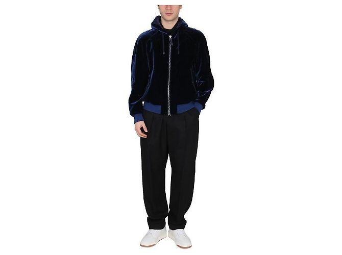 Tom Ford Giacca con cappuccio in velluto effetto coccodrillo Multicolore - vista 11