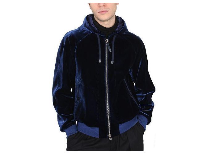 Tom Ford Giacca con cappuccio in velluto effetto coccodrillo Multicolore - vista 12