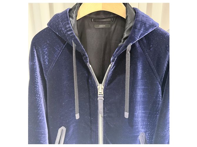 Tom Ford Giacca con cappuccio in velluto effetto coccodrillo Multicolore - vista 4
