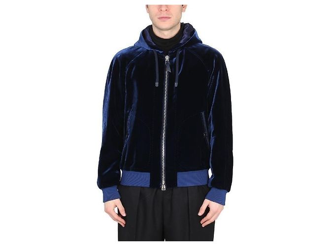 Tom Ford Giacca con cappuccio in velluto effetto coccodrillo Multicolore - vista 9