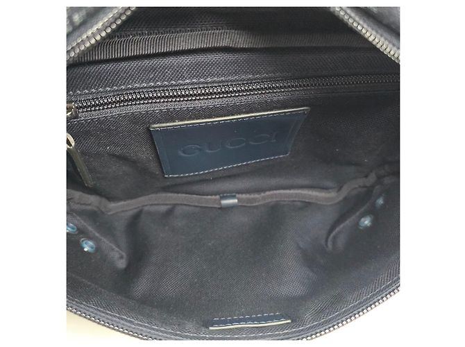 Gucci Große Denim-Gürteltasche Schwarz - Ansicht 10