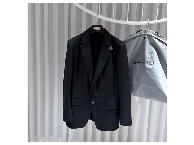Tom Ford O'Connor Wool Suit Jacket Blazer Black - view 2