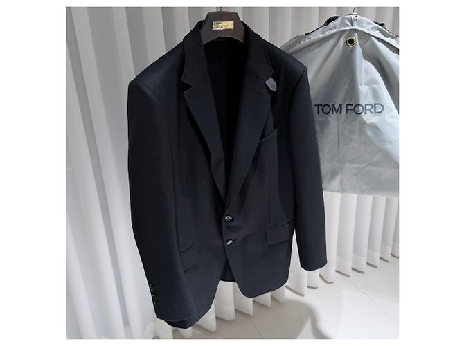 Tom Ford O'Connor Wool Suit Jacket Blazer Black - view 3