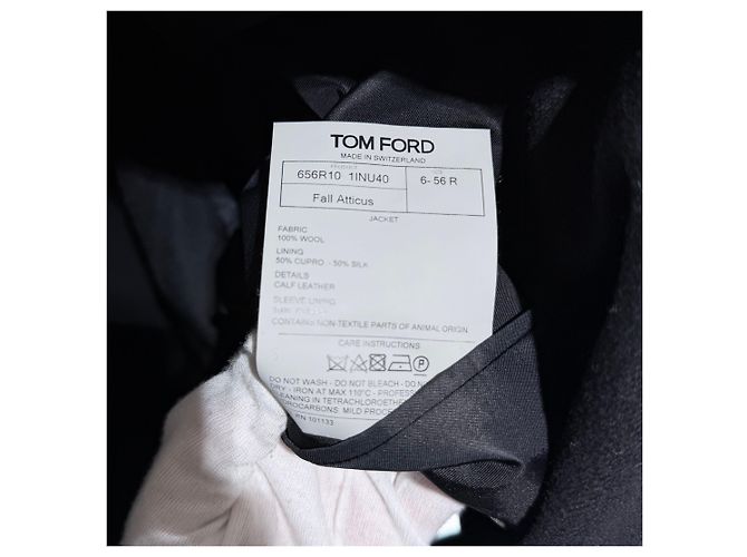 Tom Ford O'Connor Wool Suit Jacket Blazer Black - view 7
