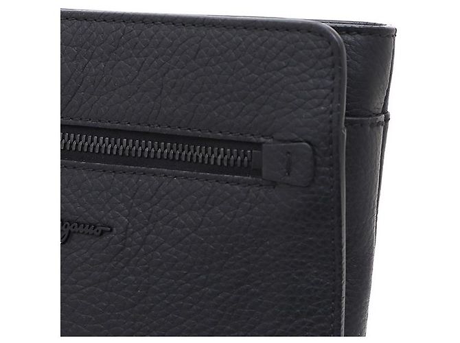 Salvatore Ferragamo Borsa a tracolla in pelle con logo Florence Nero - vista 4