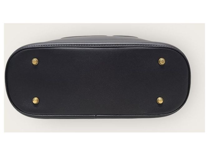 Dior Borsa bucket media in pelle con logo CD in rilievo nero - vista 7
