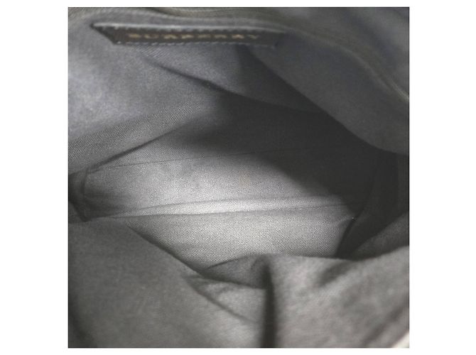 Burberry GOLDERTON Haymarket Check Ledertasche in Braun - Ansicht 8