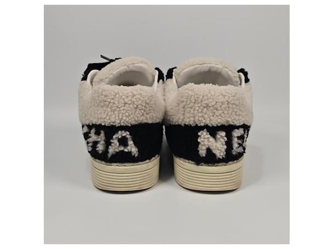 Chanel Shearling-Sneaker Mehrfarben - Ansicht 4