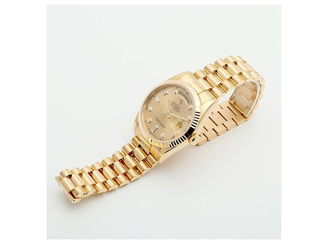 Rolex Orologio Day-Date in Oro da Uomo Originale con Diamanti D'oro - vista 15