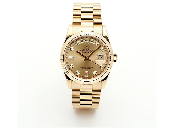 Rolex Orologio Day-Date in Oro da Uomo Originale con Diamanti D'oro - vista 17