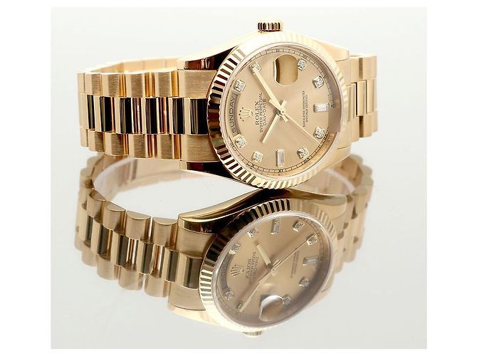 Rolex Orologio Day-Date in Oro da Uomo Originale con Diamanti D'oro - vista 20