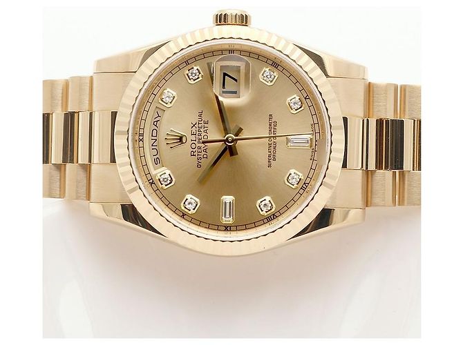 Rolex Orologio Day-Date in Oro da Uomo Originale con Diamanti D'oro - vista 24