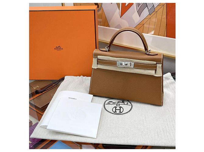 Hermès Mini Kelly Appson Gold Silver Hardware Stamp Multicolore - vista 10