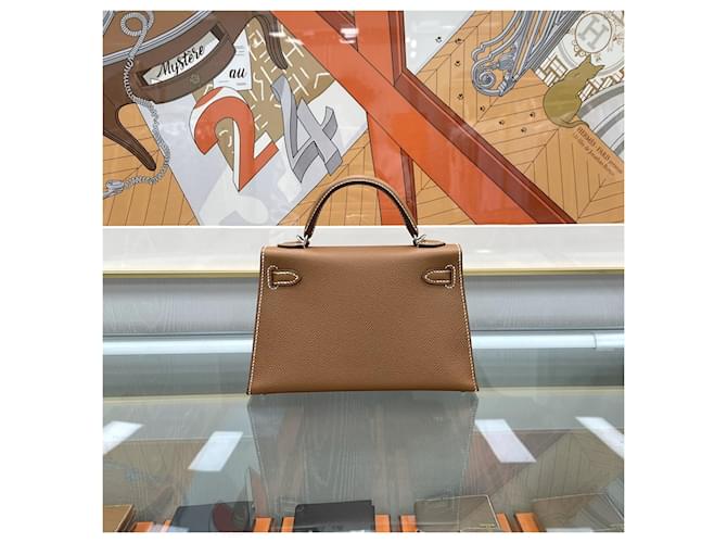 Hermès Mini Kelly Appson Gold Silver Hardware Stamp Multicolore - vista 6