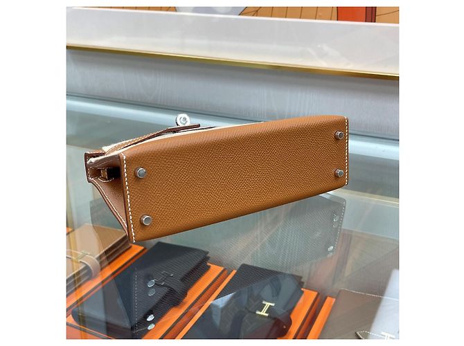 Hermès Mini Kelly Appson Gold Silver Hardware Stamp Multicolore - vista 7