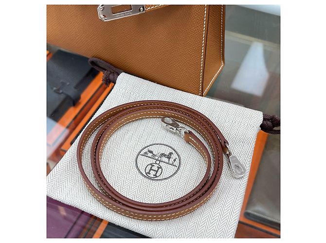 Hermès Mini Kelly Appson Gold Silver Hardware Stamp Multicolore - vista 9