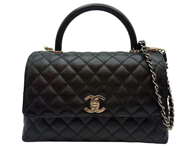 Chanel Bolso Large Flap Black Interior Chip Negro - vista 2