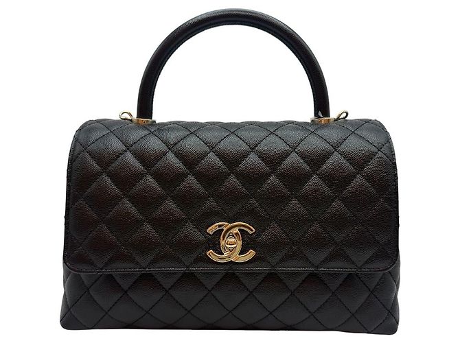 Chanel Bolso Large Flap Black Interior Chip Negro - vista 3