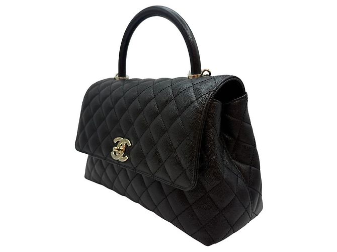 Chanel Bolso Large Flap Black Interior Chip Negro - vista 4
