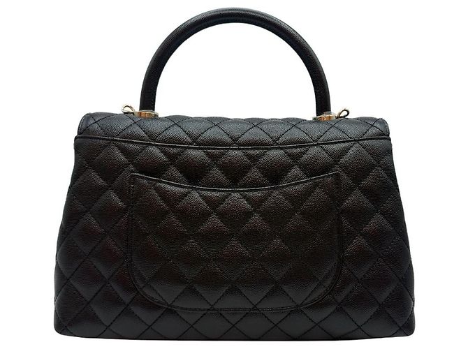 Chanel Bolso Large Flap Black Interior Chip Negro - vista 5