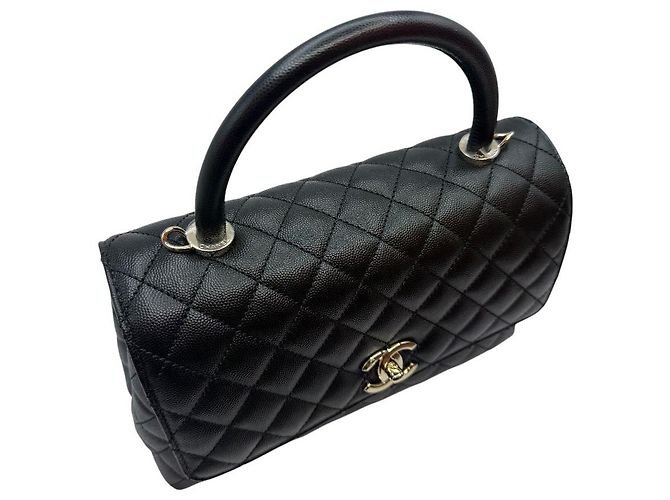 Chanel Bolso Large Flap Black Interior Chip Negro - vista 6