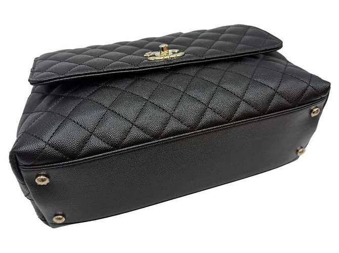 Chanel Bolso Large Flap Black Interior Chip Negro - vista 7