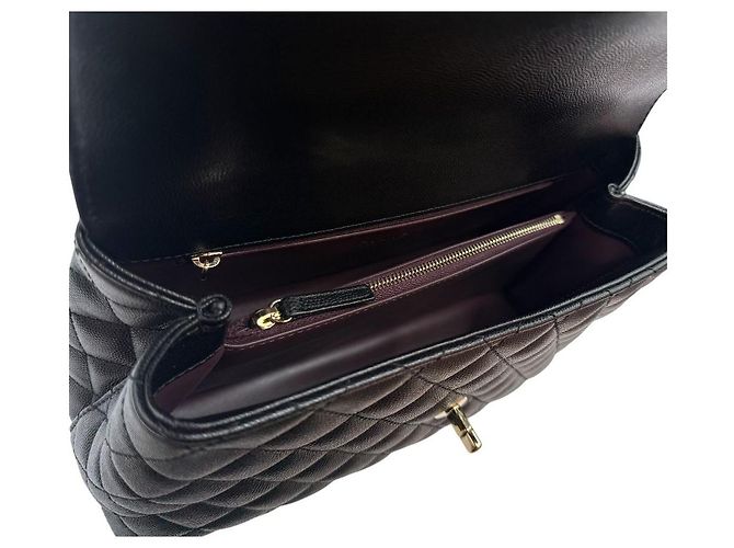 Chanel Bolso Large Flap Black Interior Chip Negro - vista 8
