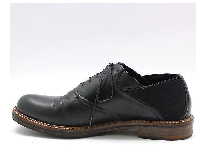 Louis Vuitton Schwarze Schnürschuhe aus Leder mit Bändern - Ansicht 3