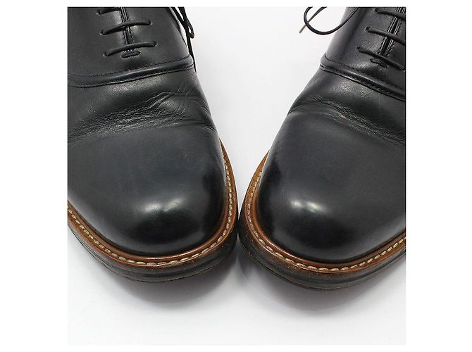 Louis Vuitton Schwarze Schnürschuhe aus Leder mit Bändern - Ansicht 9