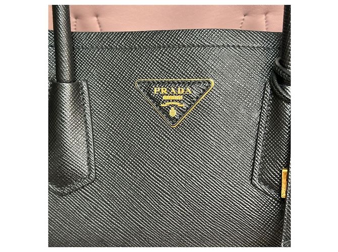 Prada Saffiano Quir Double Tote Bag Large Mehrfarben - Ansicht 10