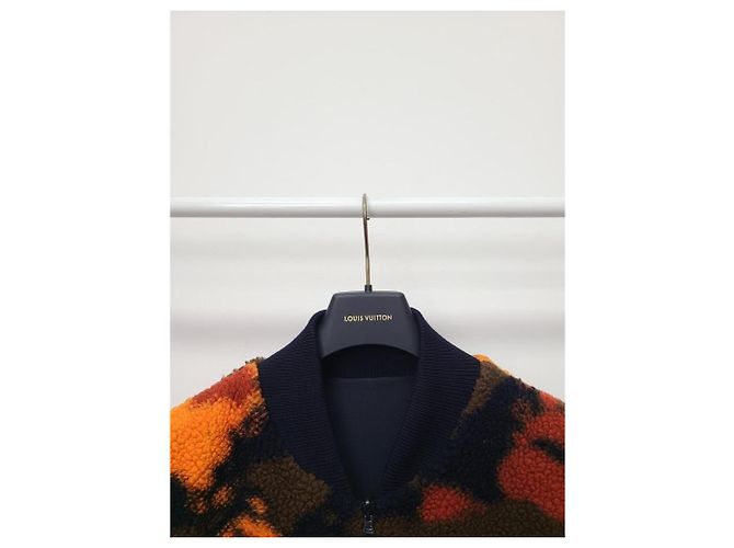 Louis Vuitton Gilet in pile reversibile con monogramma Mapa Mundi Multicolore - vista 2