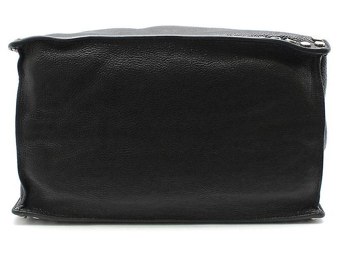Prada Borsa a tracolla Etiquette in pelle di vitello nera con borchie argentate Nero - vista 5