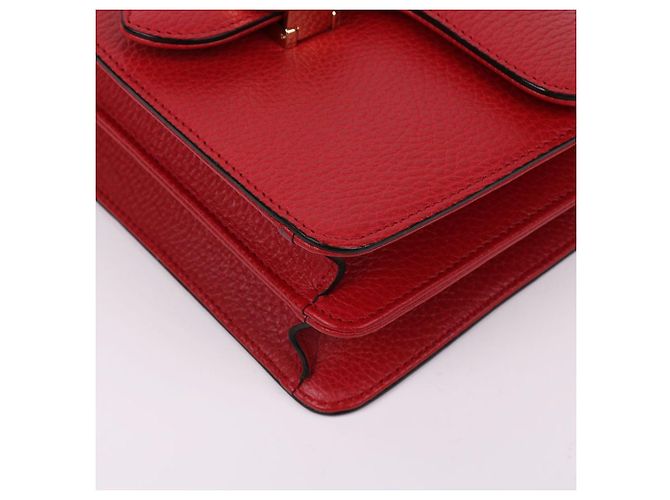 Gucci GG Gold Interlocking Red Chain Crossbody Bag Rot - Ansicht 11