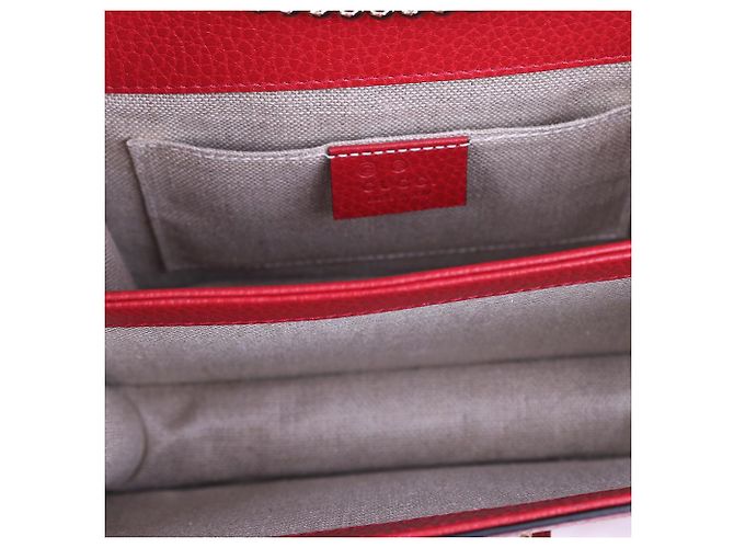 Gucci GG Gold Interlocking Red Chain Crossbody Bag Rot - Ansicht 12