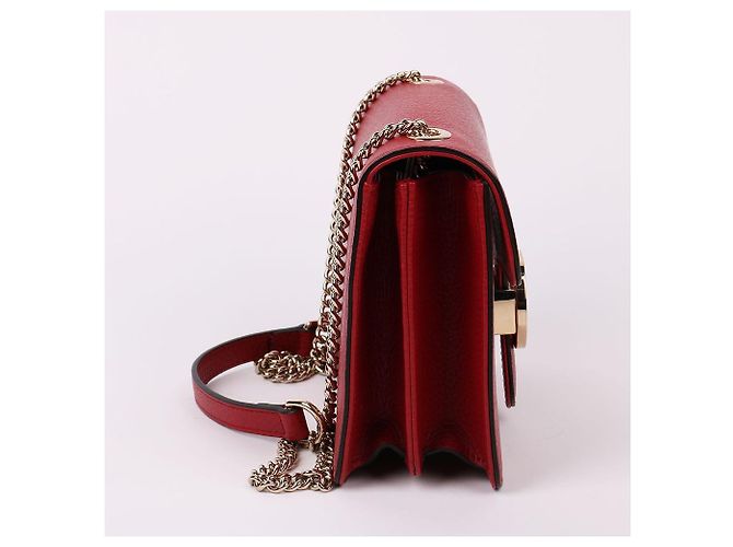 Gucci GG Gold Interlocking Red Chain Crossbody Bag Rot - Ansicht 5