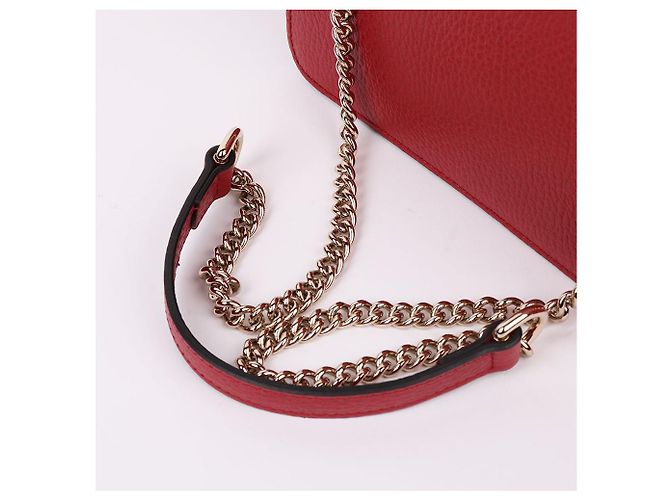 Gucci GG Gold Interlocking Red Chain Crossbody Bag Rot - Ansicht 8