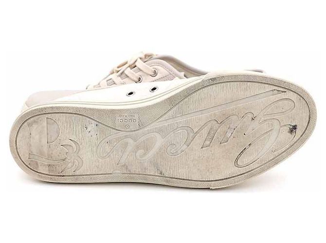 Gucci Jacquard GG Lace-Up Men's Sneakers Brown - view 5