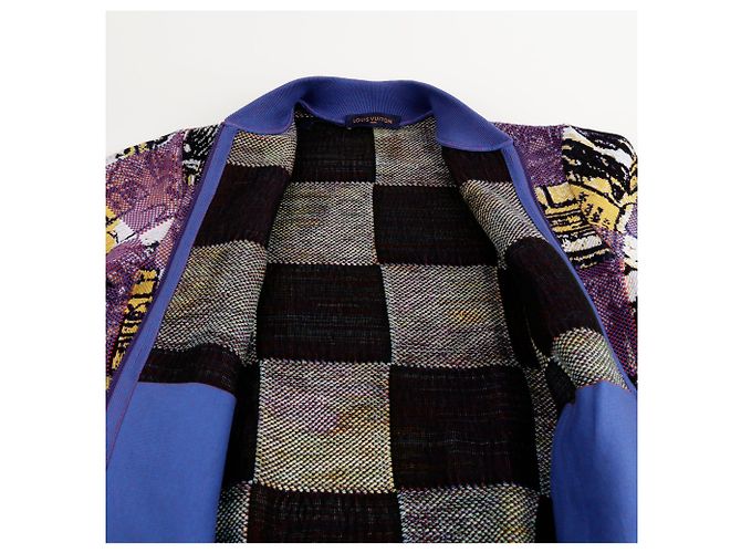 Louis Vuitton Multi Cotton Damier Pictorial Blouson Größe XL Mehrfarben - Ansicht 11