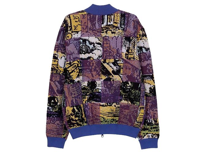 Louis Vuitton Multi Cotton Damier Pictorial Blouson Größe XL Mehrfarben - Ansicht 2