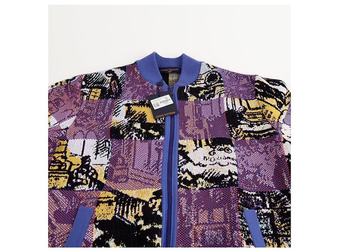 Louis Vuitton Multi Cotton Damier Pictorial Blouson Größe XL Mehrfarben - Ansicht 3