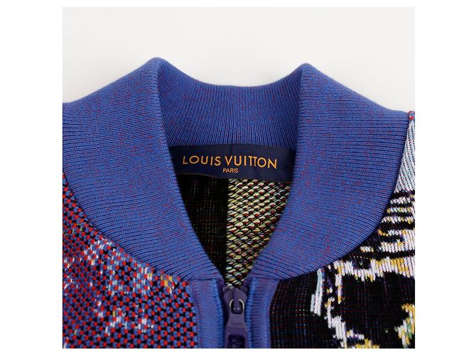 Louis Vuitton Multi Cotton Damier Pictorial Blouson Größe XL Mehrfarben - Ansicht 5