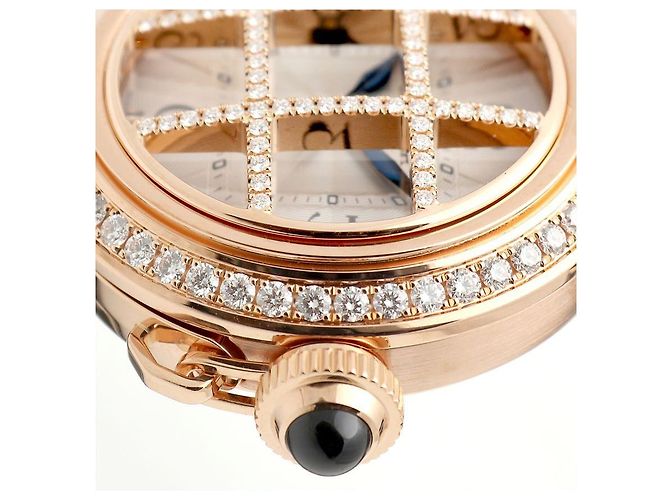 Cartier Pasha Uhr Grid Roségold Medium Unisex mit Diamanten Garantiebox Pink - Ansicht 16