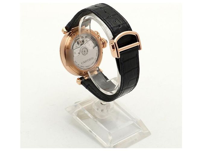 Cartier Pasha Uhr Grid Roségold Medium Unisex mit Diamanten Garantiebox Pink - Ansicht 8