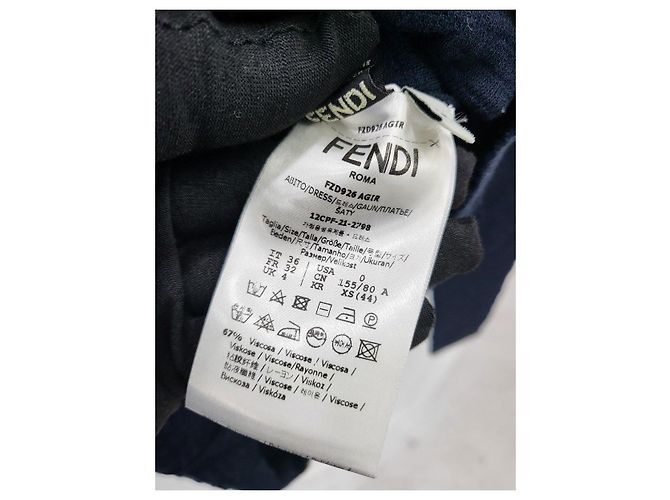 Fendi Mini abito con collo alto e ricamo del logo XS Argento - vista 5