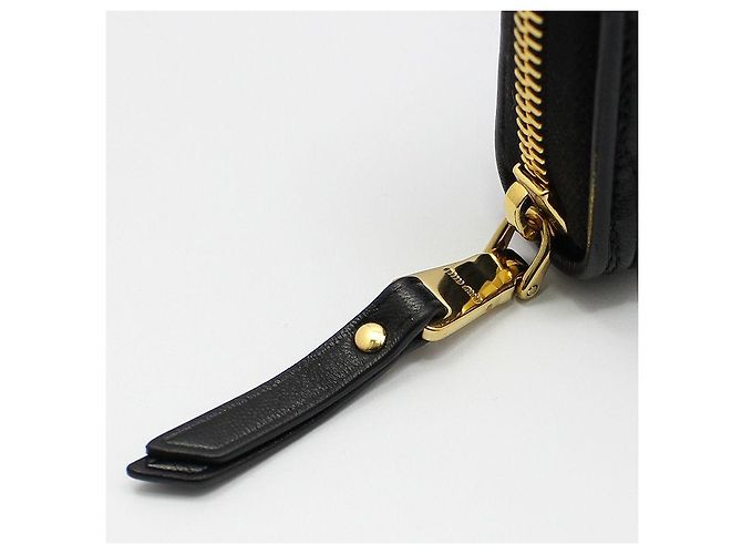Miu Miu Black Matelassé Nappa Gold Wallet - view 9