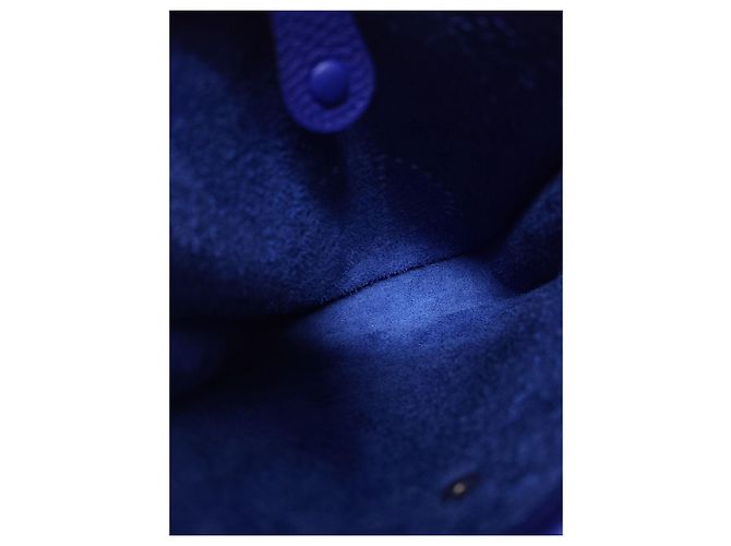 Hermès Borsa a tracolla mini Evelyn Clemence Silver Royal Blue - vista 5